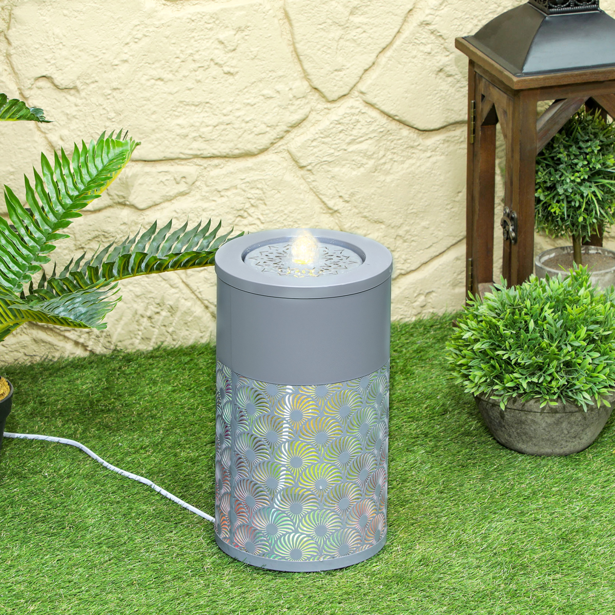 LED Illuminated Water Feature. - Stay-outdoors.co.uk