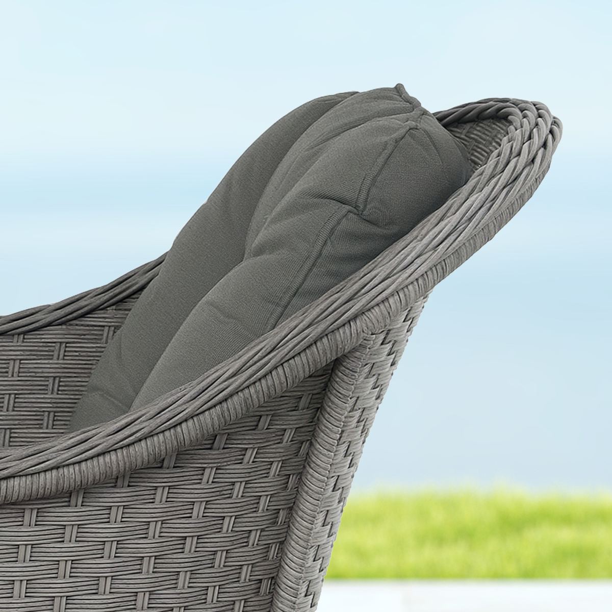 Cushioned Four Seater Rattan Garden Furniture