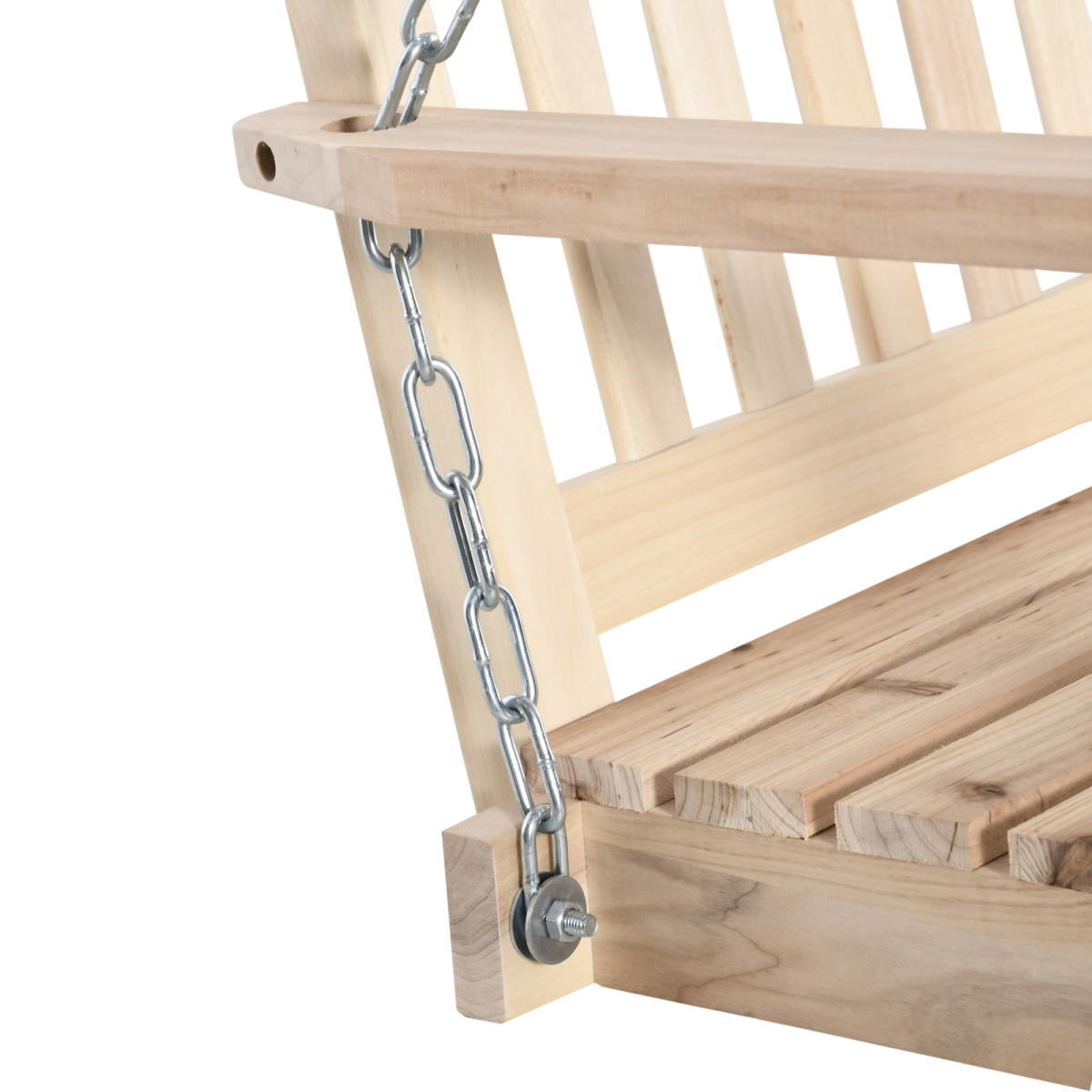 Wooden 2-Seater Swinging Bench. - Stay-outdoors.co.uk