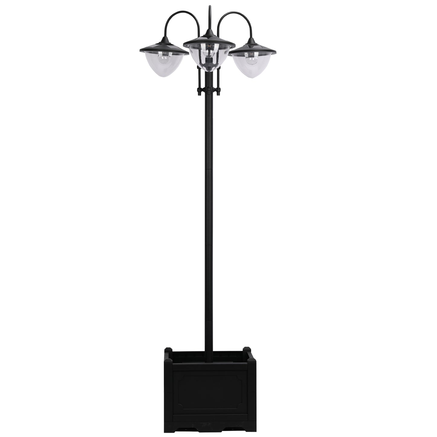 Solar Garden Lamp with built in Planter - Stay-outdoors.co.uk