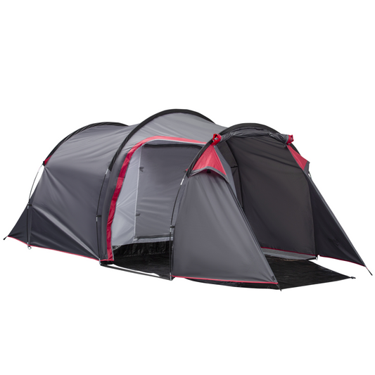 2-33 Man Camping Tent w/ 2 Rooms Porch Vents