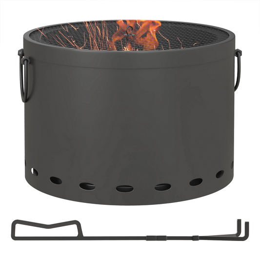 Smokeless Wood Burning-Metal Fire Pit. - Stay-outdoors.co.uk