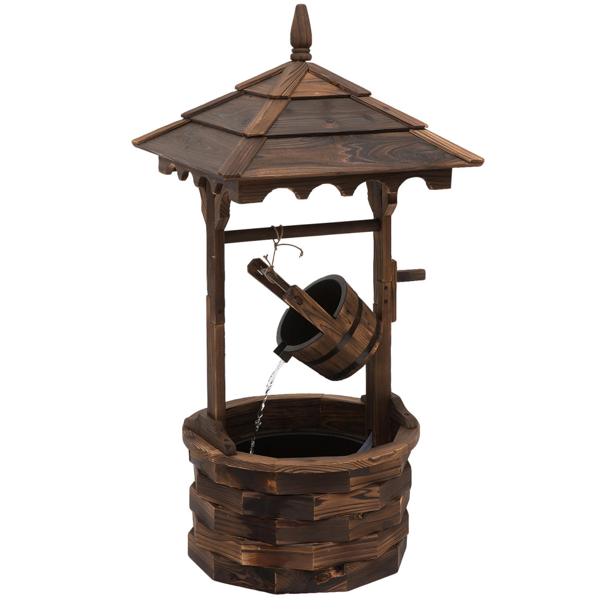 Rustic Wishing Well Water Fountain. - Stay-outdoors.co.uk