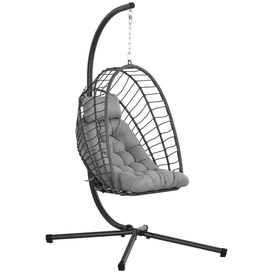 Hanging Swing Egg Chair with Thick Cushion.
