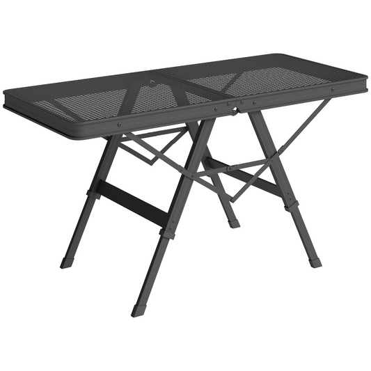3 ft Folding Camping Table w/ Adjustable Heights & Mesh Desktop - Stay-outdoors.co.uk